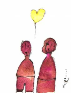De liefde verloopt، ألوان مائية على ورق