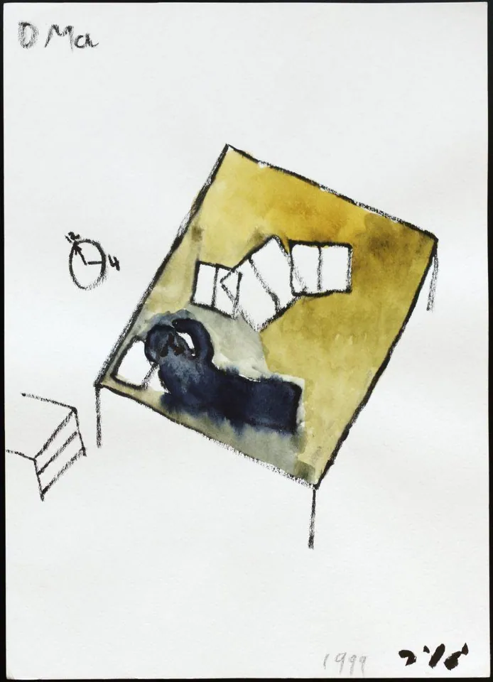 Oma، ألوان مائية على ورق، 1999