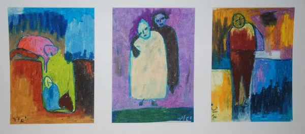 Compositie met kleuren-pastel، 1996–2006
